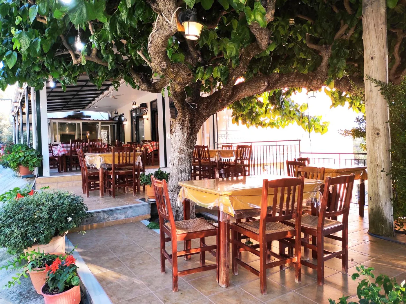 Restaurant terrace